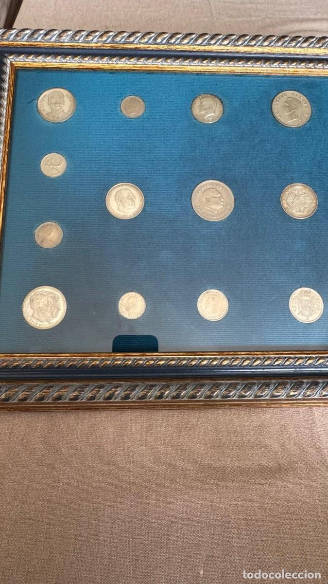 Material numism&aacute;tico: Cuadro decorativo colecci&oacute;n de monedas - Foto 2