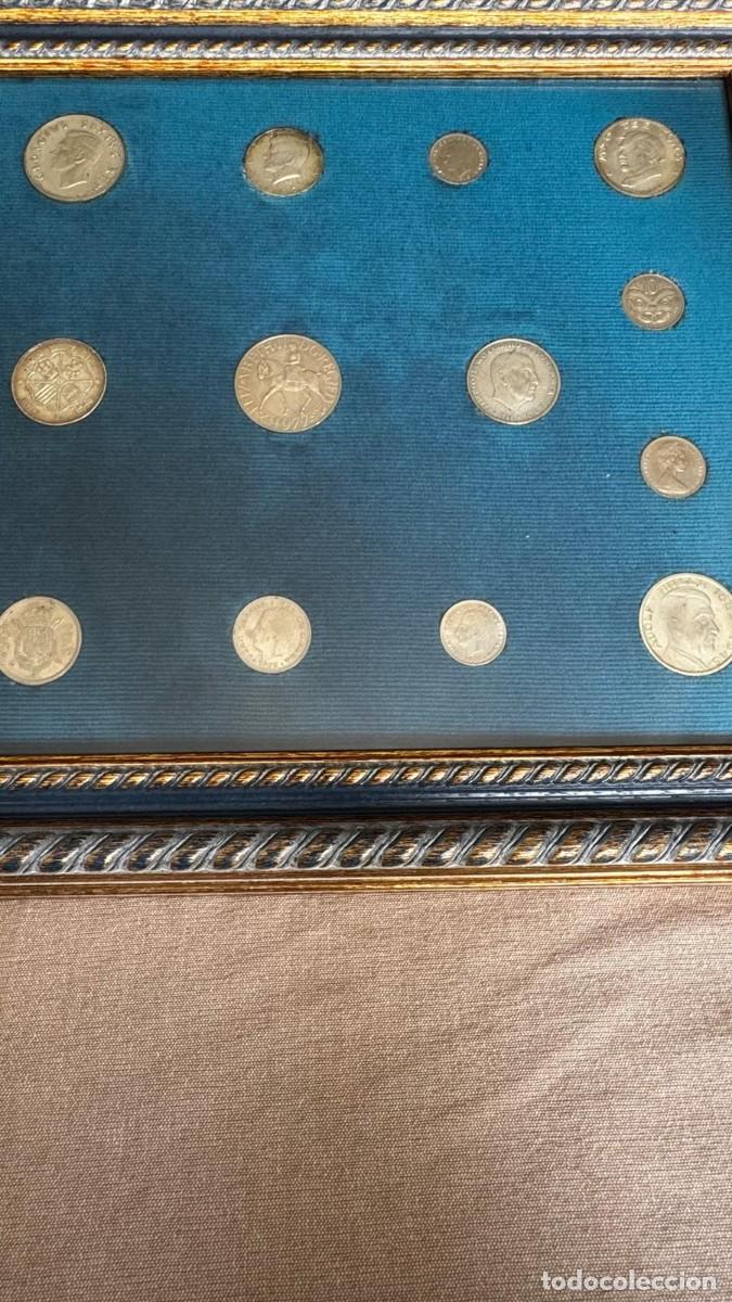 Material numism&aacute;tico: Cuadro decorativo colecci&oacute;n de monedas - Foto 3