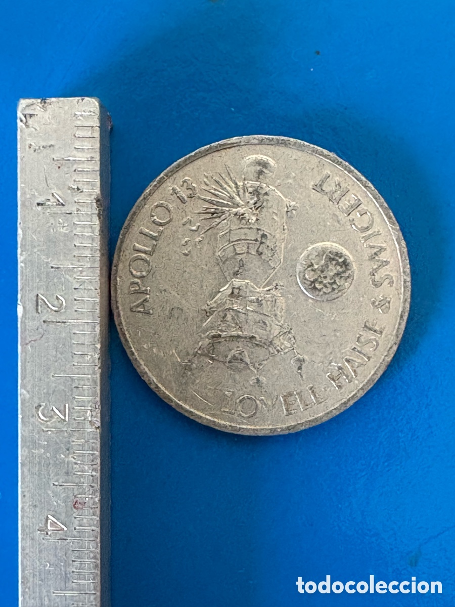 Material numism&aacute;tico: Antigua ficha Apollo 13, Shell (A1) - Foto 3