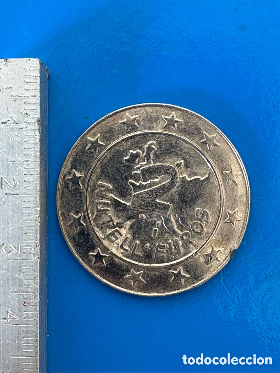 Material numism&aacute;tico: Moneda token promocional Nutella, Asterix (A1) - Foto 2