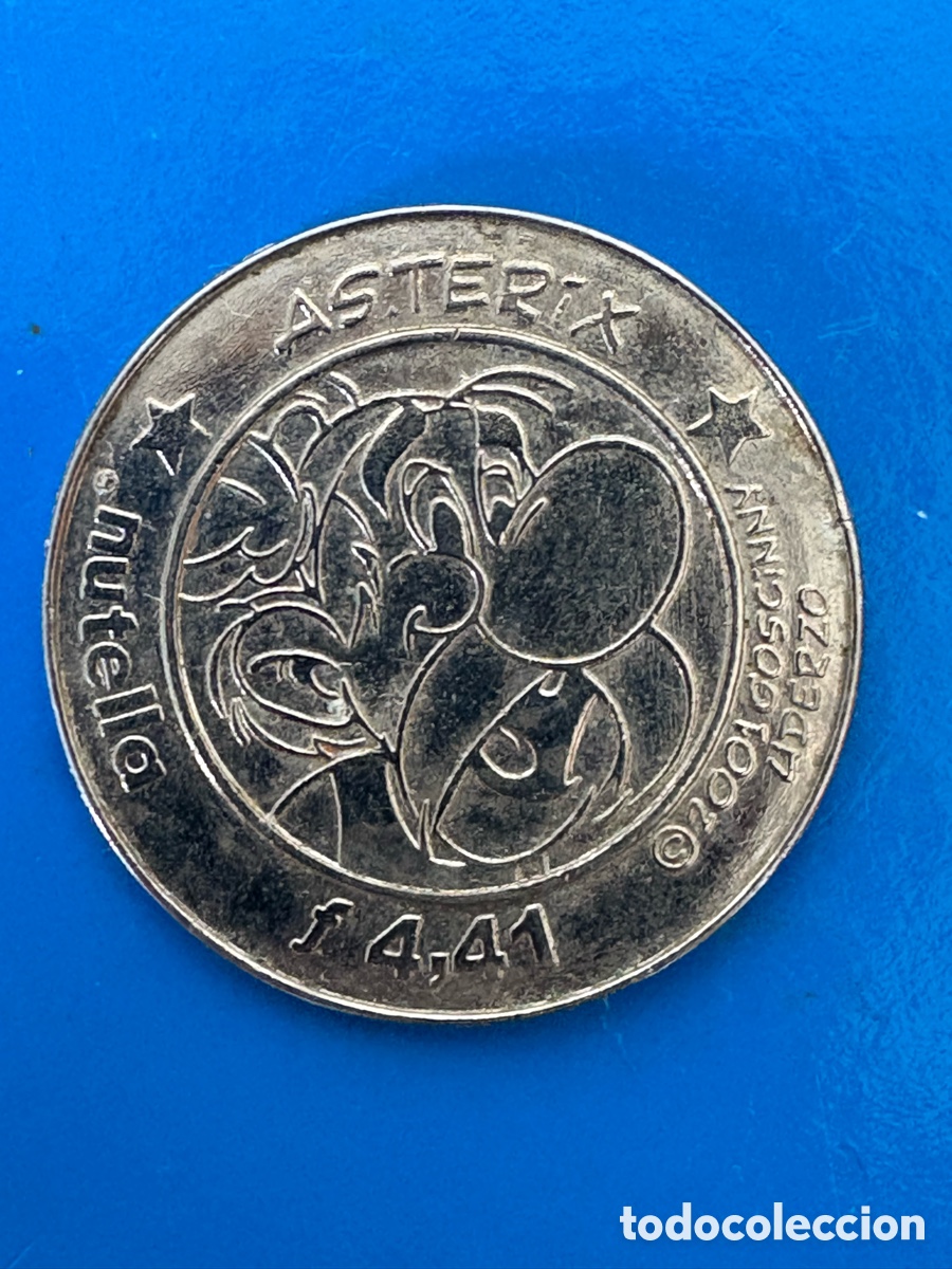 Material numism&aacute;tico: Moneda token promocional Nutella, Asterix (A1) - Foto 1