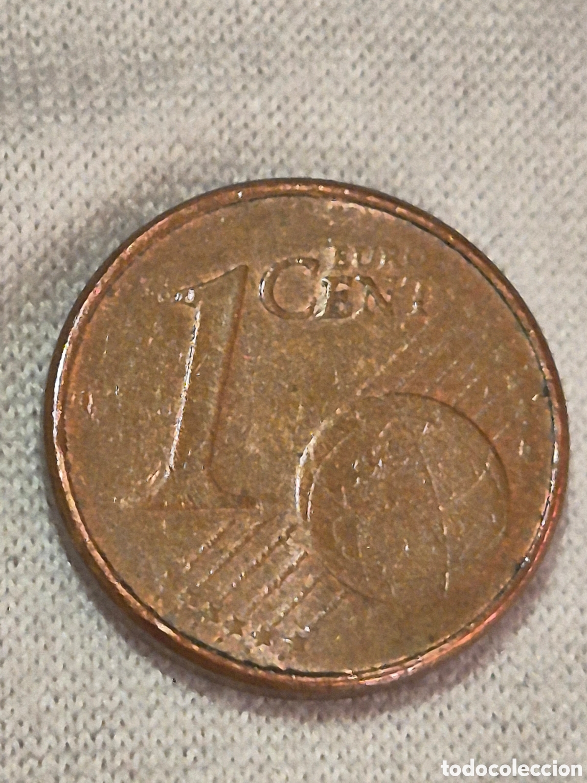 Material numism&aacute;tico: Moneda de 1 c&eacute;ntimo de euro especial. - Foto 2