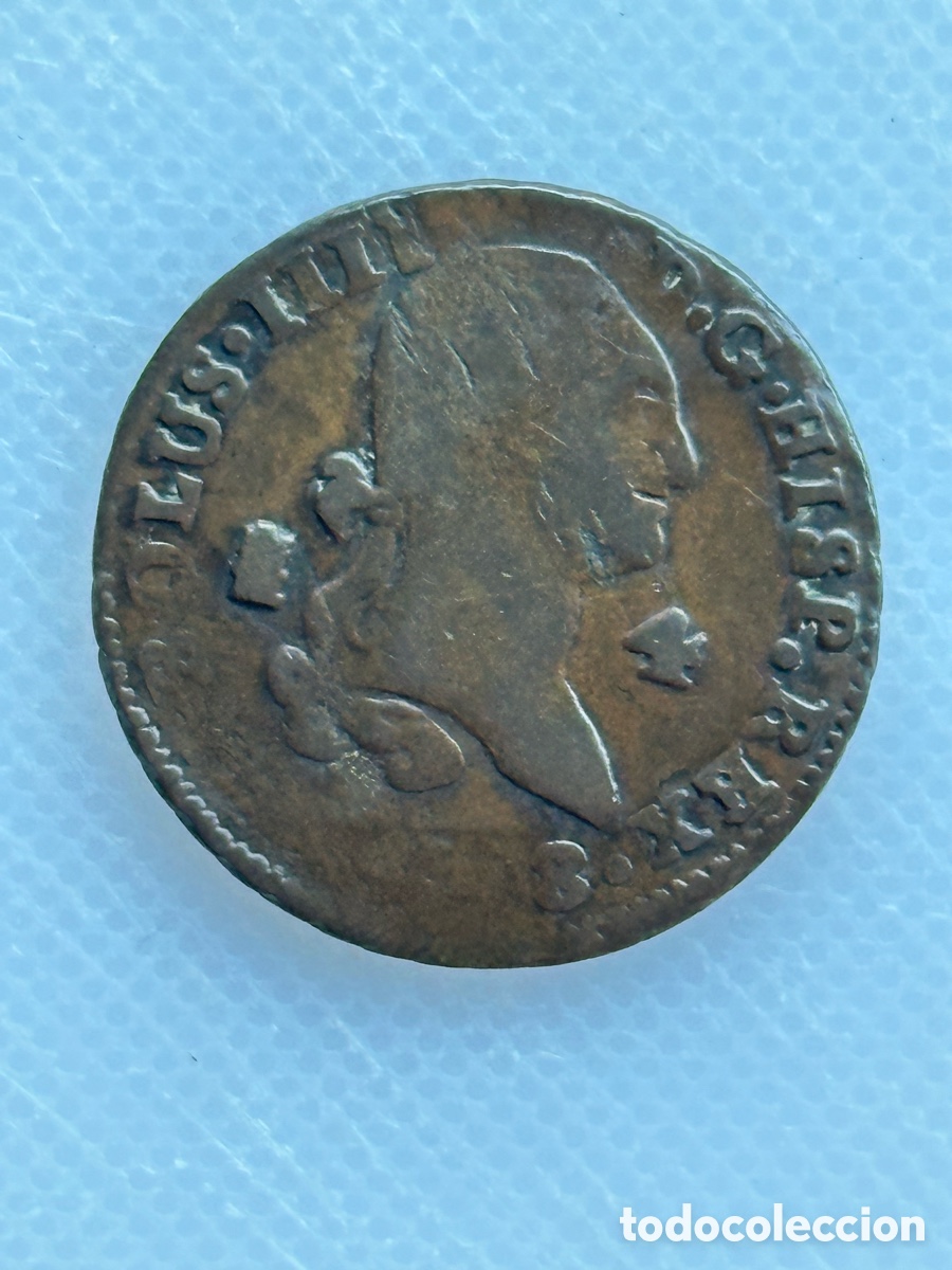 Material numism&aacute;tico: Moneda hist&oacute;rica 4 Maravedis Espa&ntilde;a - Foto 1