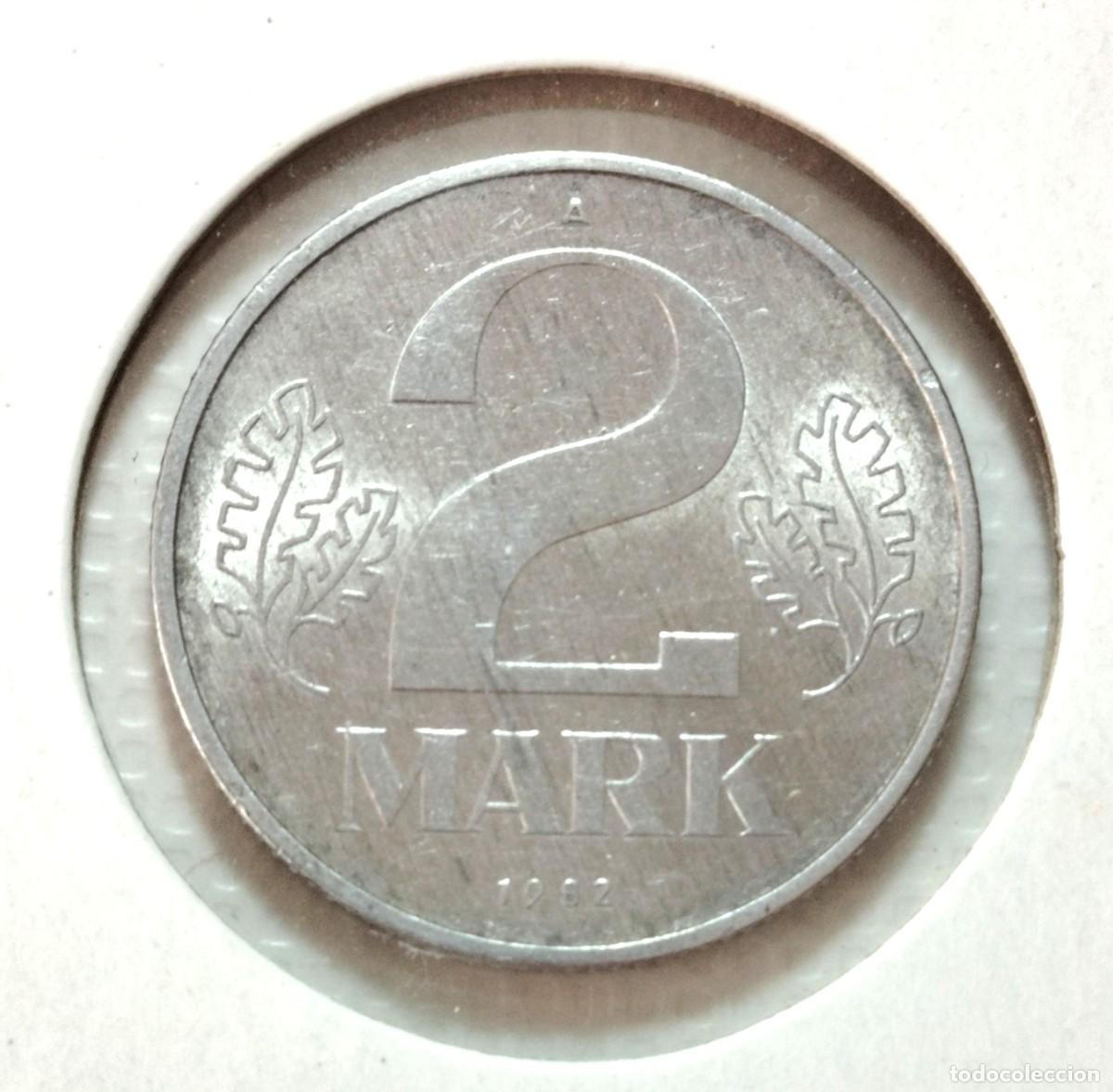 Material numism&aacute;tico: EUROPA . ALEMANIA DEMOCRATICA . 2 MARK 1982 . SIN CIRCULAR - Foto 2