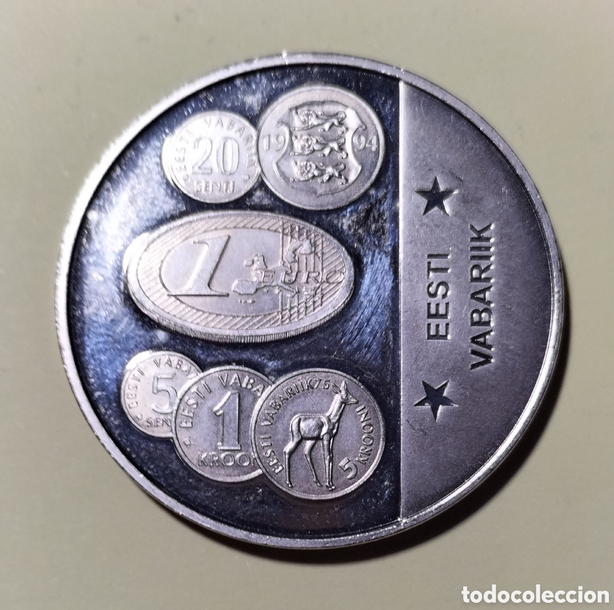Material numism&aacute;tico: Estonia, medalla LEurope - Foto 1