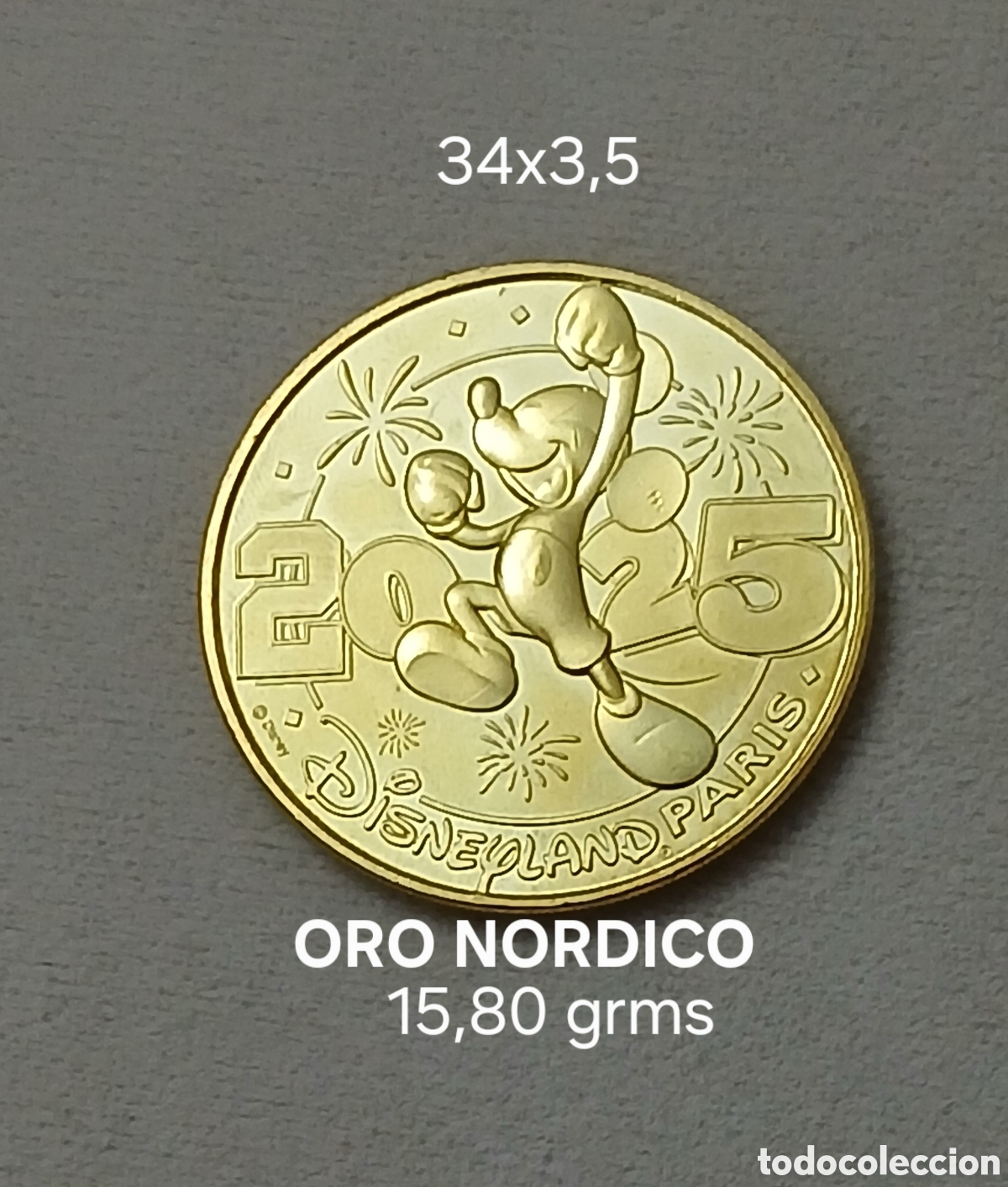 Material numism&aacute;tico: MONEDA MICKEY MOUSE EN DISNEYLAN - Foto 1