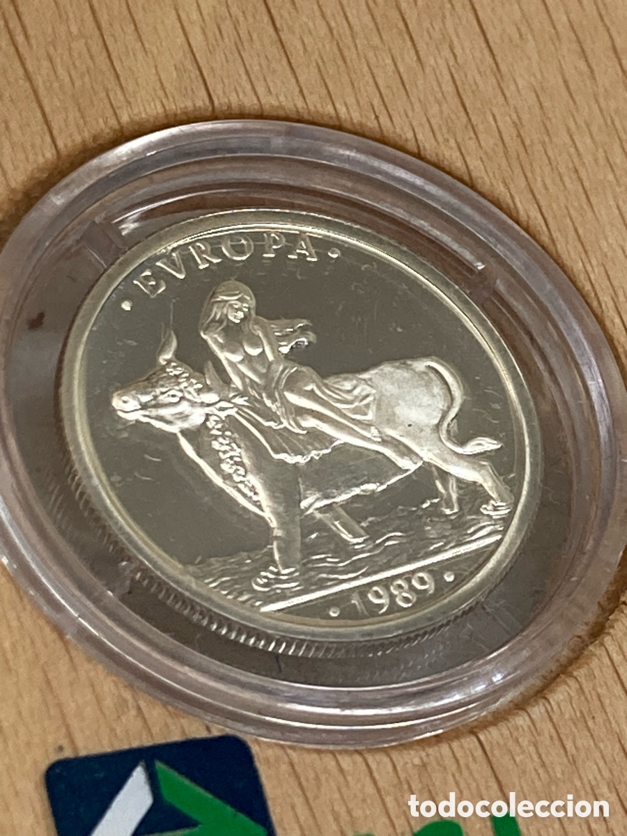 Material numism&aacute;tico: Moneda de plata 1 Ecu 1989 /xy15 - Foto 2