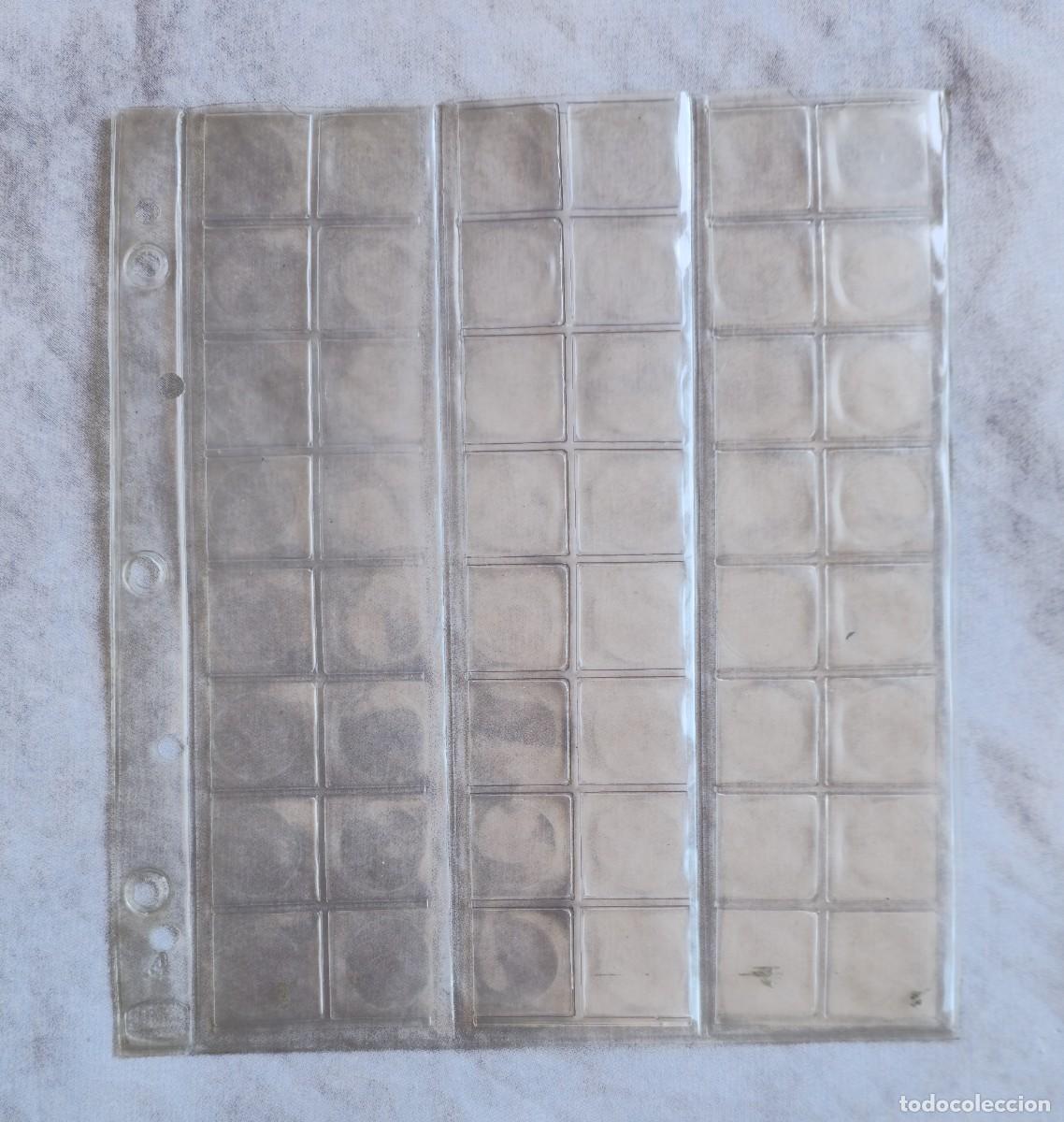 Material numism&aacute;tico: 1 HOJAS PARA MONEDAS - 19X21 - Foto 1
