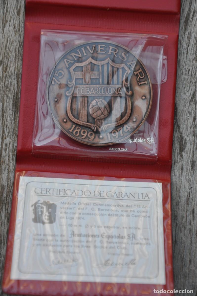 Material numism&aacute;tico: MONEDAS COBRE 75 ANIVERSARI BAR&Ccedil;A - Foto 4
