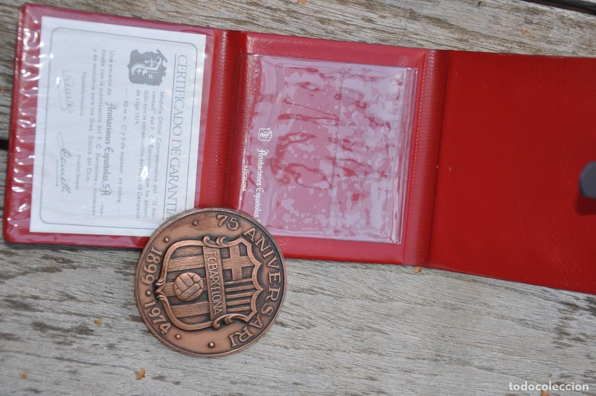 Material numism&aacute;tico: MONEDAS COBRE 75 ANIVERSARI BAR&Ccedil;A - Foto 6
