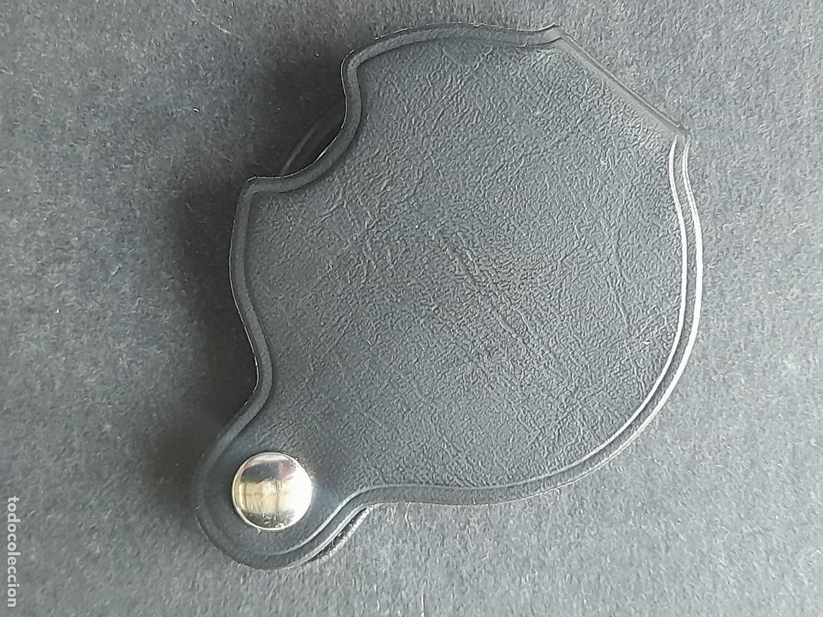 Material numism&aacute;tico: Lente lupa de aumento de bolsillo con funda de plastico - Foto 3