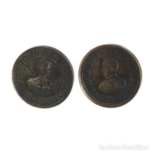 Material numism&aacute;tico: D. CARLOS Y D. AMELIA 1901 - Foto 1