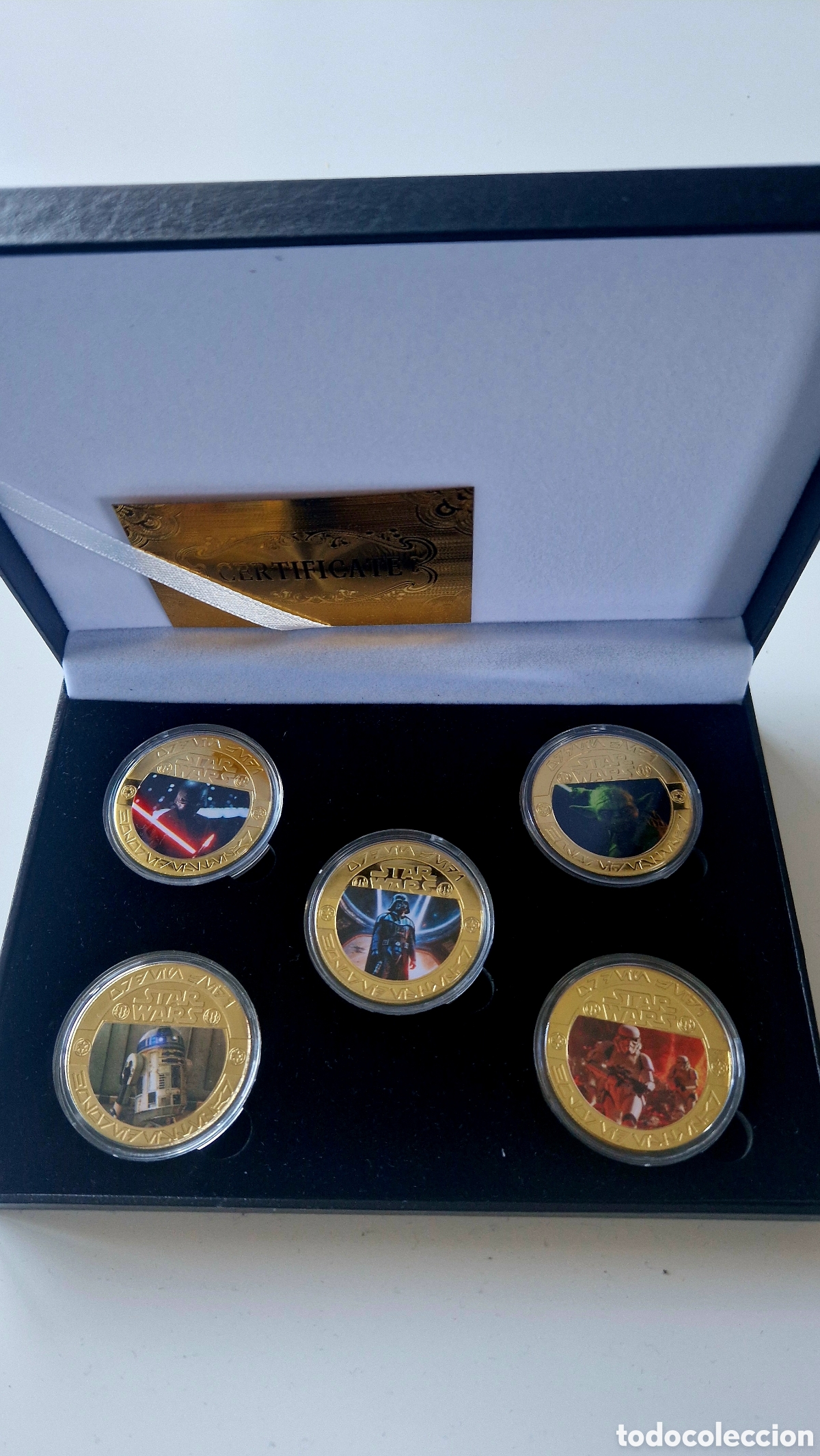 Material numism&aacute;tico: Star wars: monedas conmemorativas - Foto 2