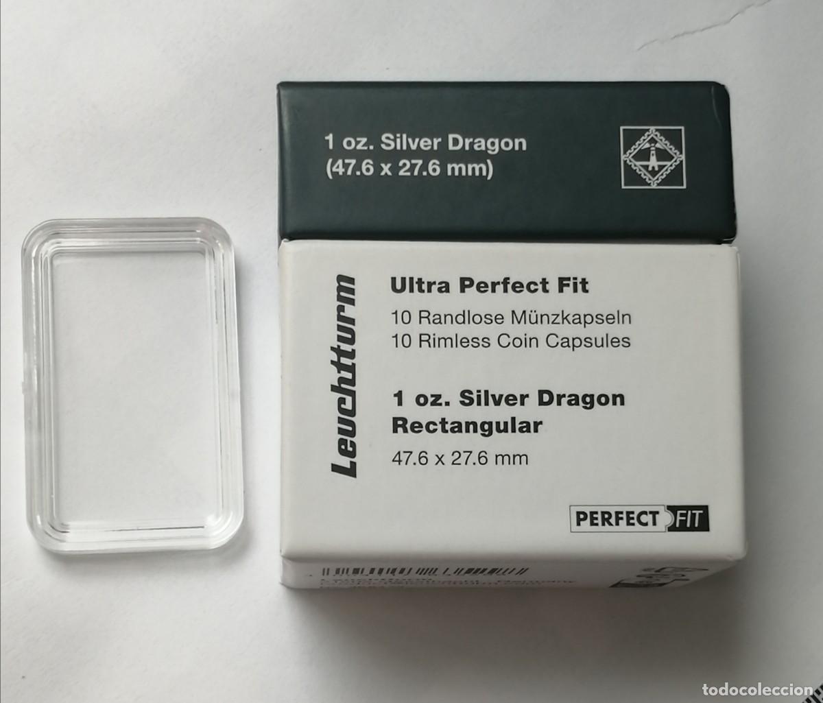 Material numism&aacute;tico: PACK 10 C&Aacute;PSULAS LEUCHTTURM ONZA DRAG&Oacute;N - Foto 1