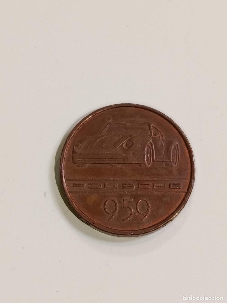 Material numism&aacute;tico: Moneda ficha Saab Porsche - Foto 2