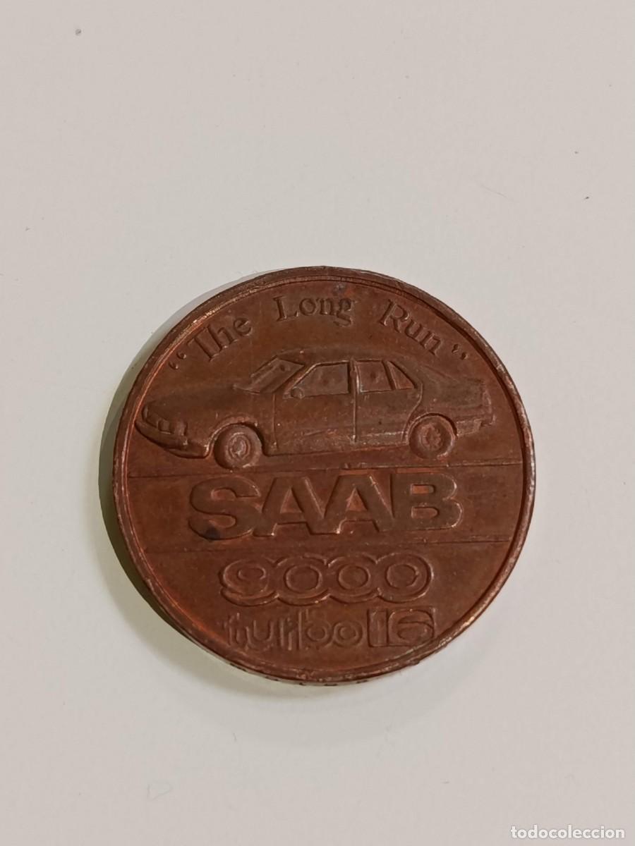 Material numism&aacute;tico: Moneda ficha Saab Porsche - Foto 1
