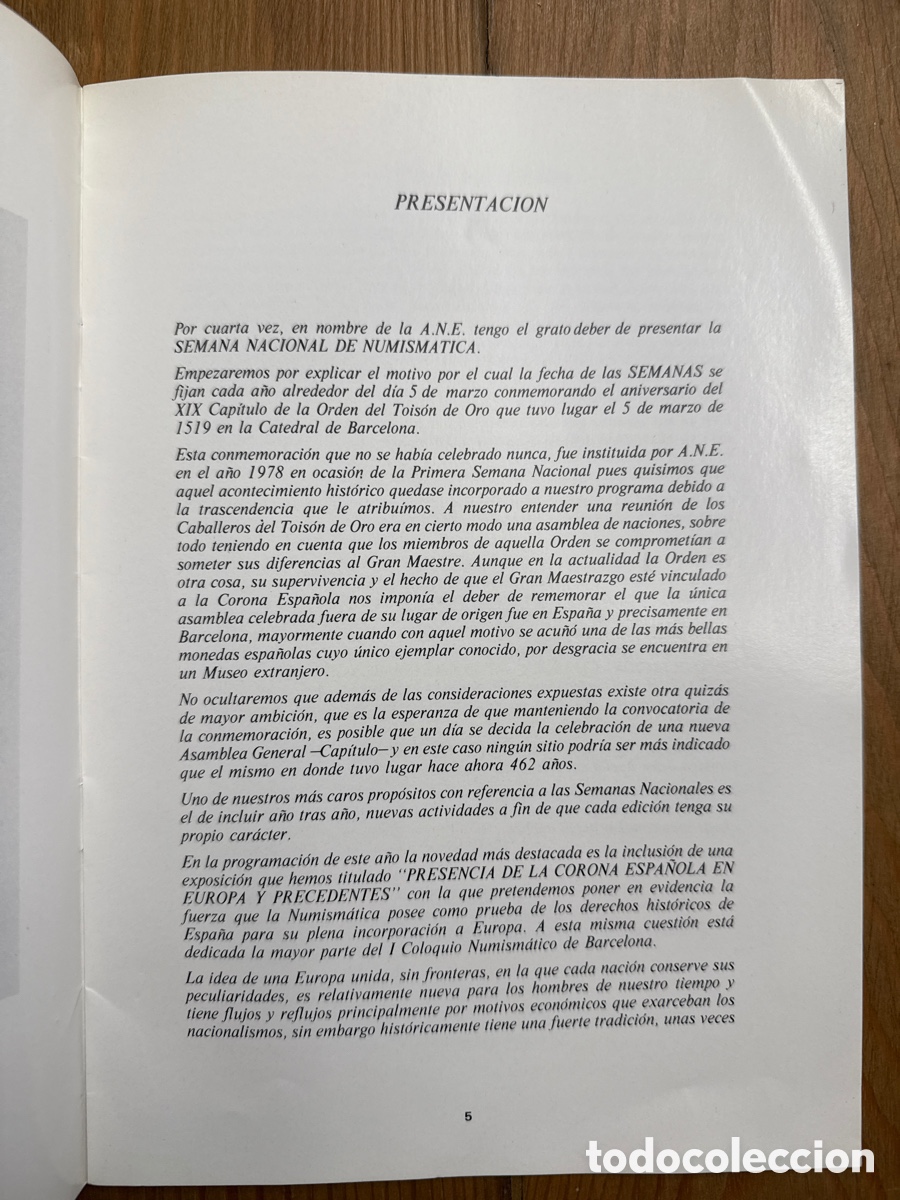 Material numism&aacute;tico: Programa IV Semana Nacional de Numism&aacute;tica - Foto 3