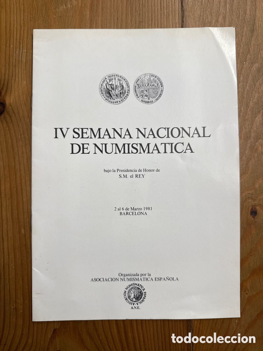 Material numism&aacute;tico: Programa IV Semana Nacional de Numism&aacute;tica - Foto 1