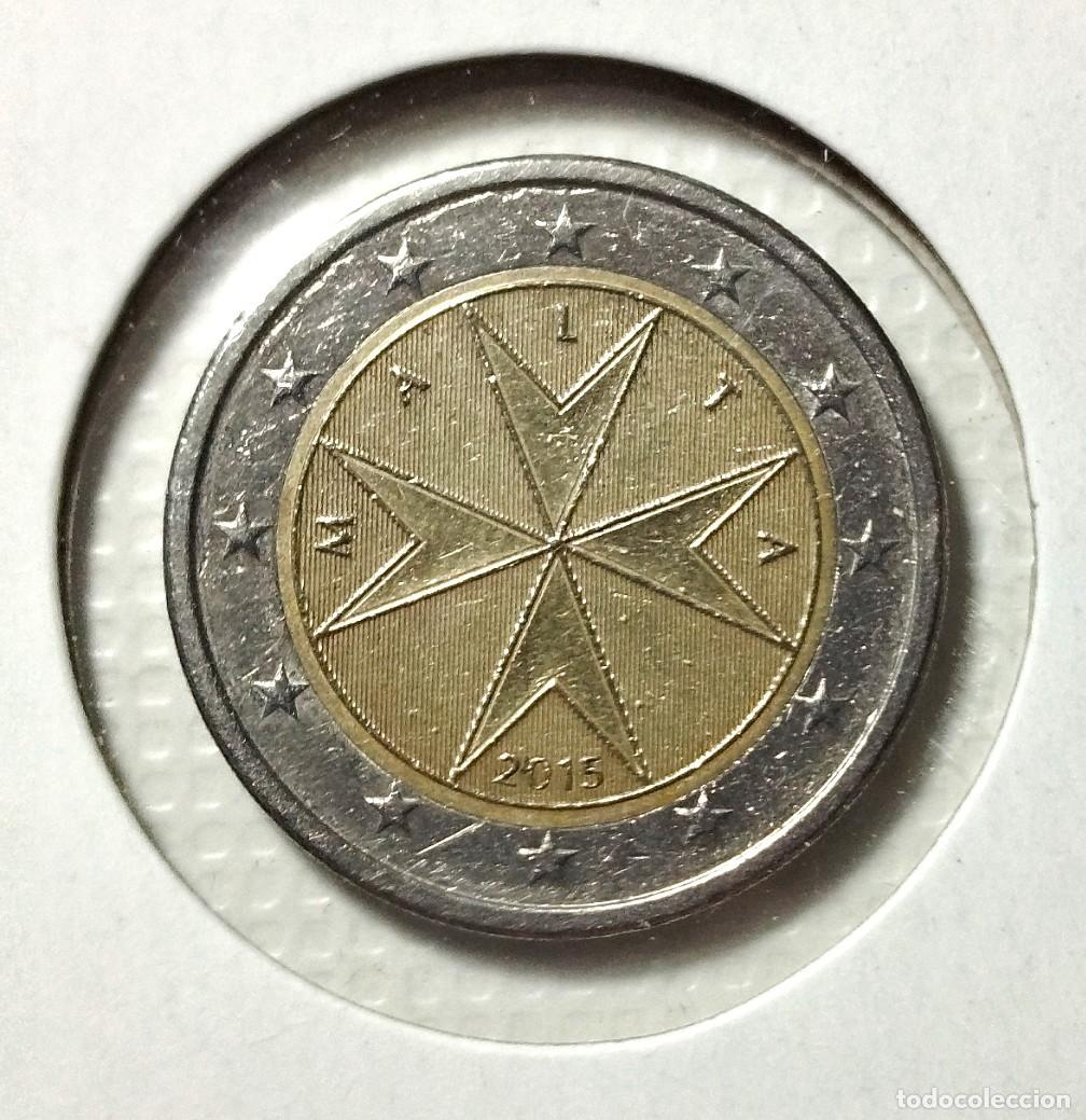 Material numism&aacute;tico: EUROPA . MALTA . 2 EUROS 2015 . EXCELENTE - Foto 1