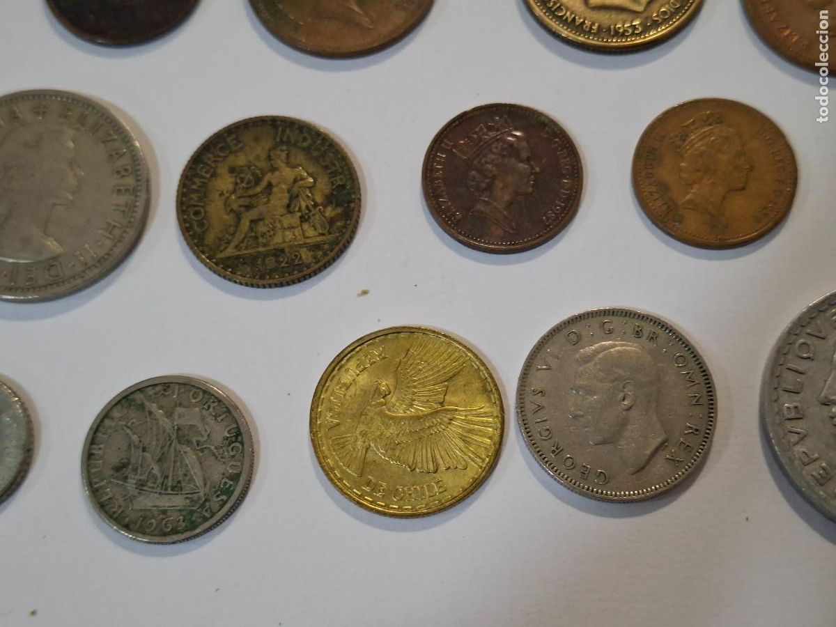 Material numism&aacute;tico: Lote monedas 14 unidades. - Foto 6