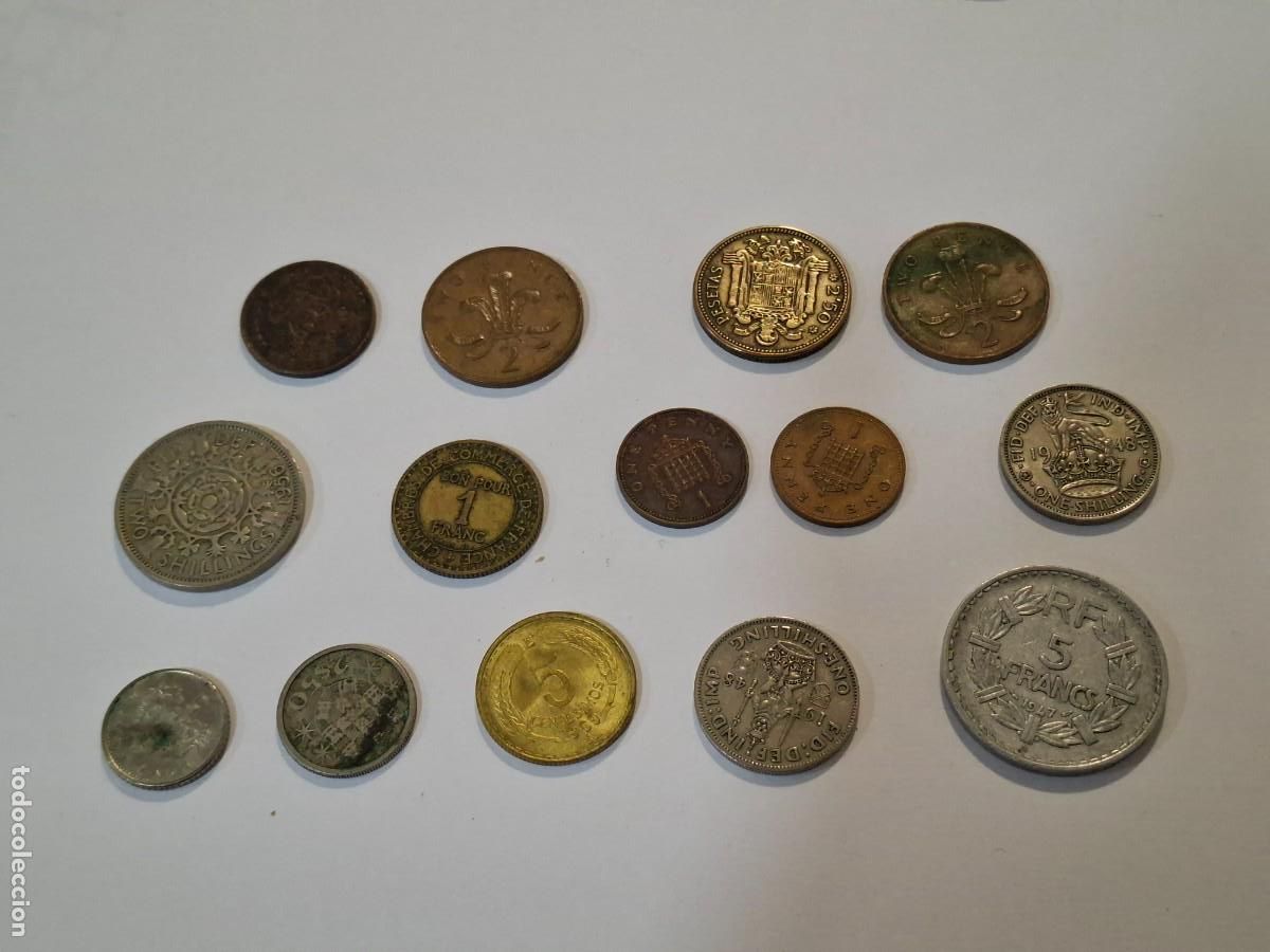 Material numism&aacute;tico: Lote monedas 14 unidades. - Foto 8