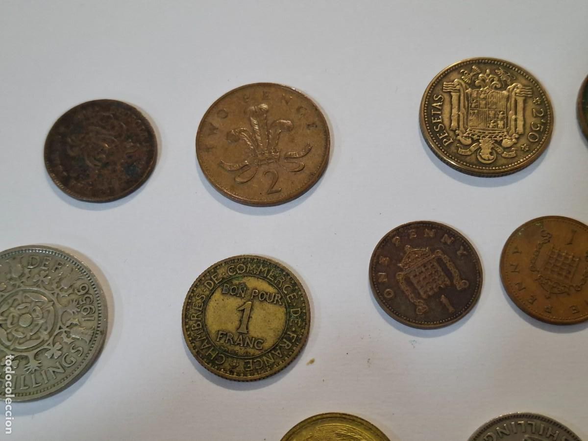 Material numism&aacute;tico: Lote monedas 14 unidades. - Foto 13