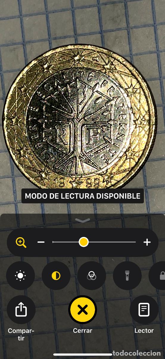 Material numism&aacute;tico: Moneda de 1 euro Francia 1999 - Foto 2
