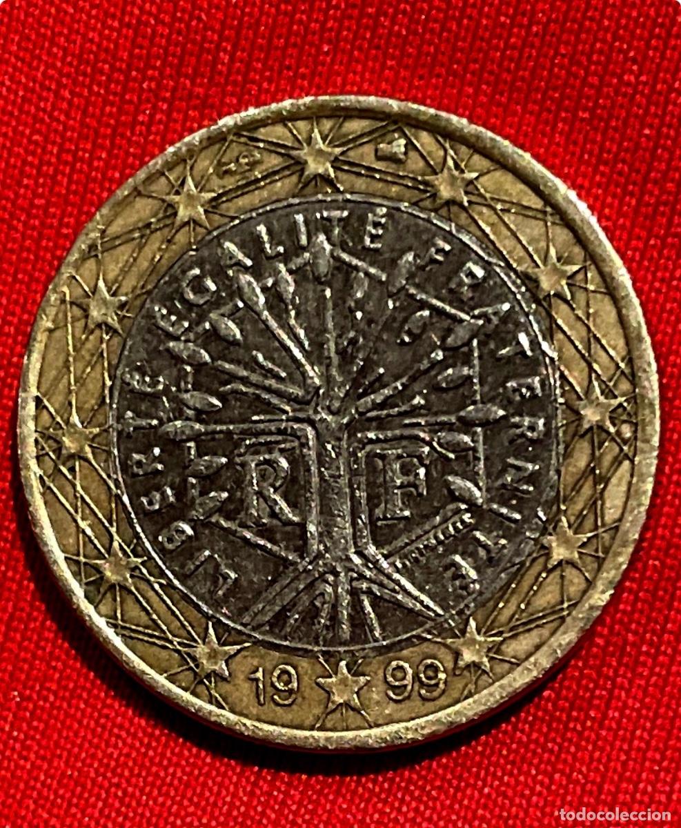 Material numism&aacute;tico: Moneda de 1 euro de Francia 1999 - Foto 1