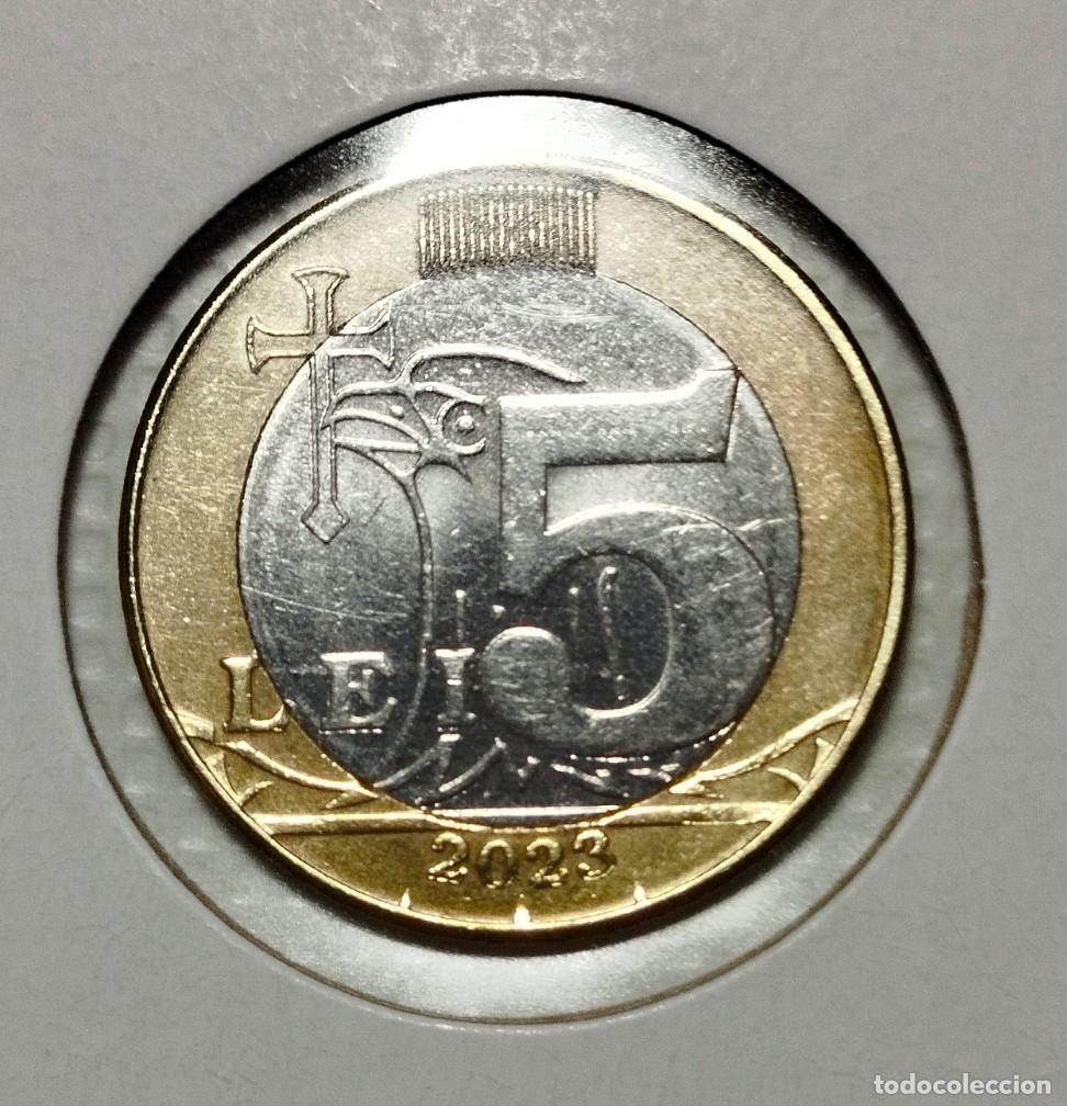 Material numism&aacute;tico: EUROPAA . MOLDAVIA . 5 LEI 2023 . SIN CIRCULAR - Foto 2