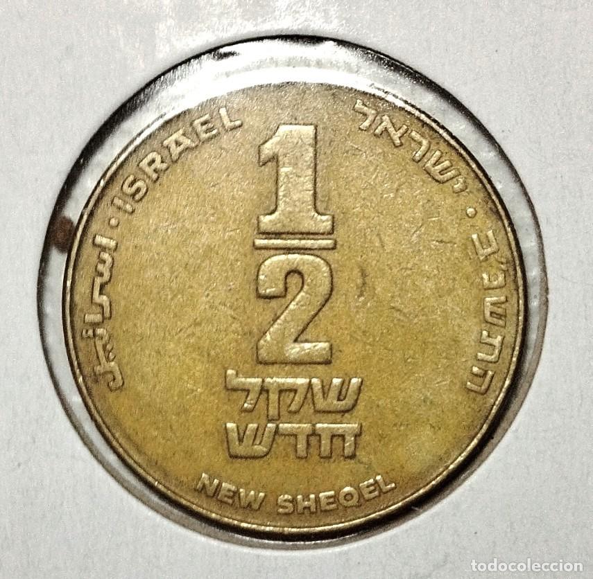 Material numism&aacute;tico: ASIA . ISRAEL . 1/2 NEW SHEQUEL . - Foto 2
