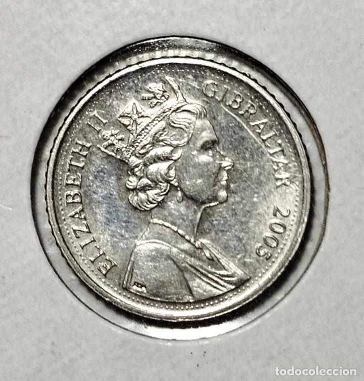 Material numism&aacute;tico: EUROPA . GIBRALTAR . 5 PENCE 2005 . EXCELENTE - Foto 1