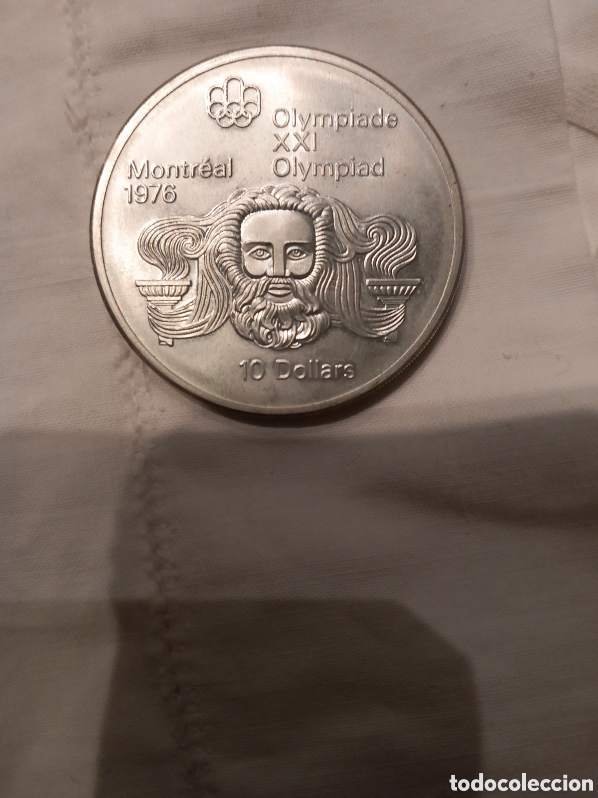 Material numism&aacute;tico: Moneda de plata Montreal 1974 - Foto 1