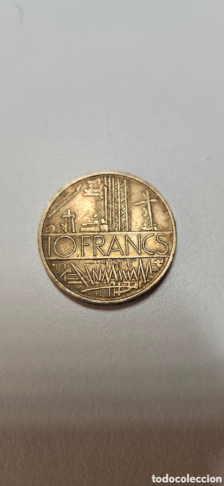 Material numism&aacute;tico: Moneda de 10 francos franceses de 1979 - Foto 2