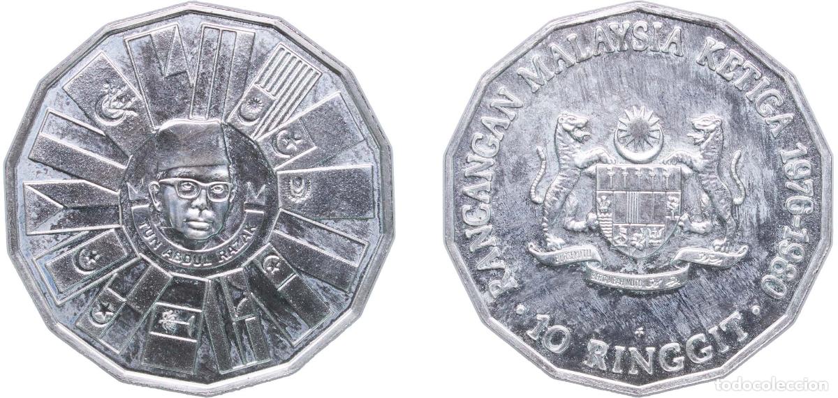 Material numism&aacute;tico: Malaysia Federal elective constitutional monarchy 1976 FM 10 Ringgit - (3rd Malaysian Plan) Silver - Foto 1