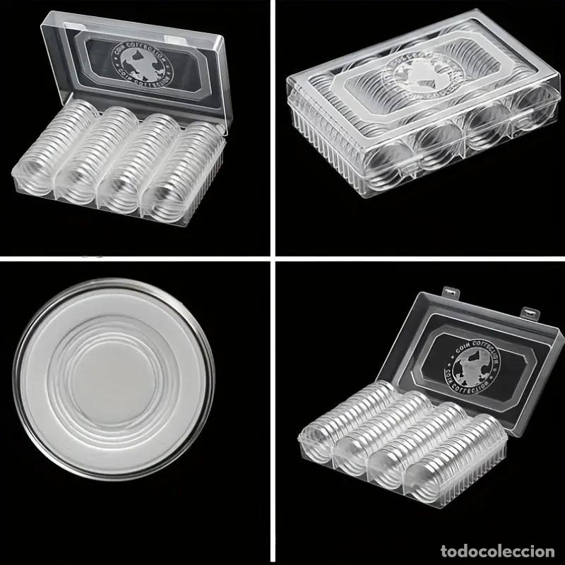 Material numism&aacute;tico: CAJA 60 C&Aacute;PSULAS 41 MM ONZAS + ALMOHADILLAS - Foto 2