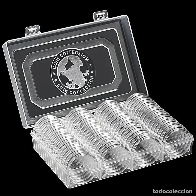 Material numism&aacute;tico: CAJA 60 C&Aacute;PSULAS 41 MM ONZAS + ALMOHADILLAS - Foto 1