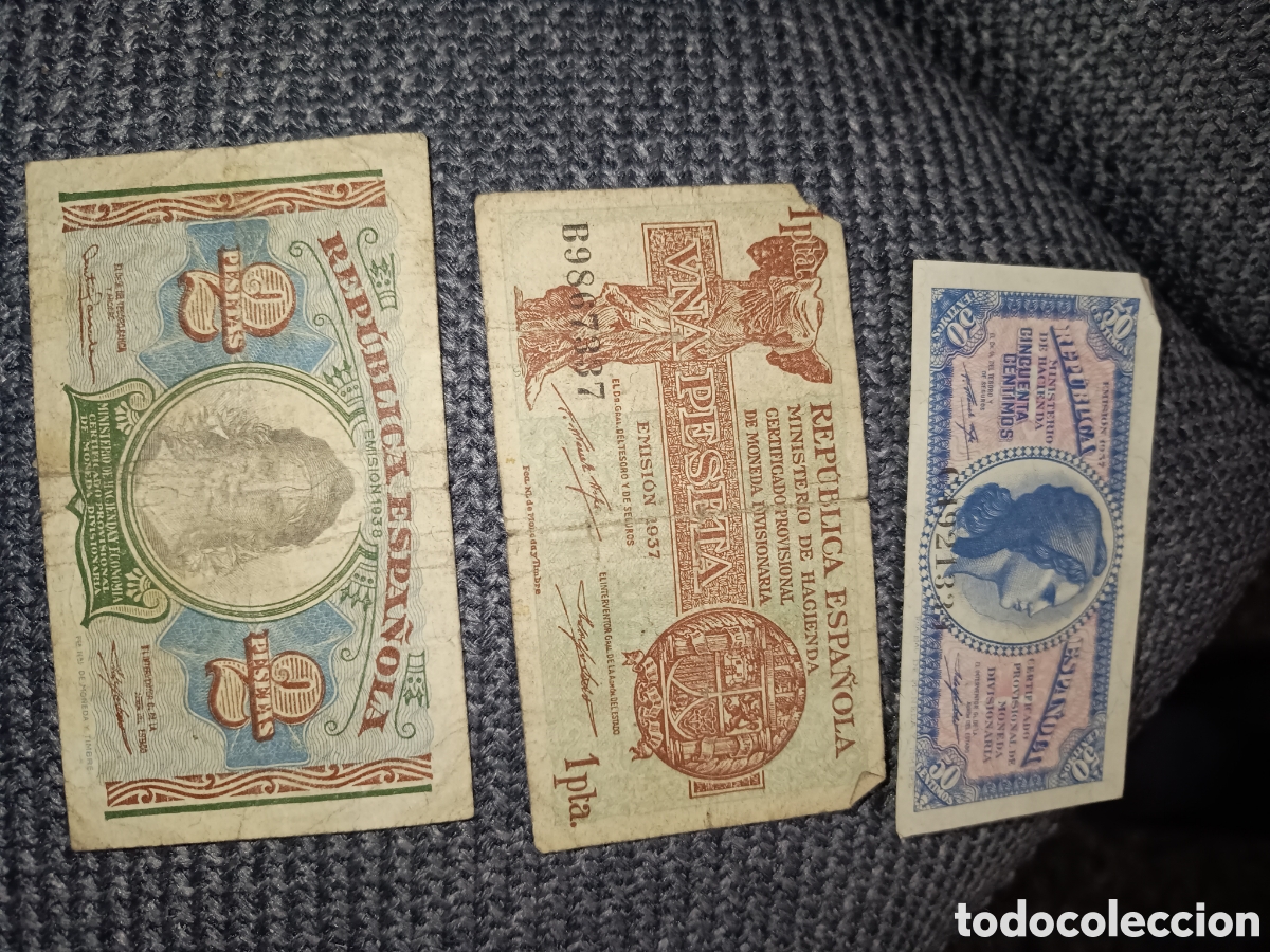 Material numism&aacute;tico: Billetes de la rep&uacute;blica espa&ntilde;ola - Foto 1
