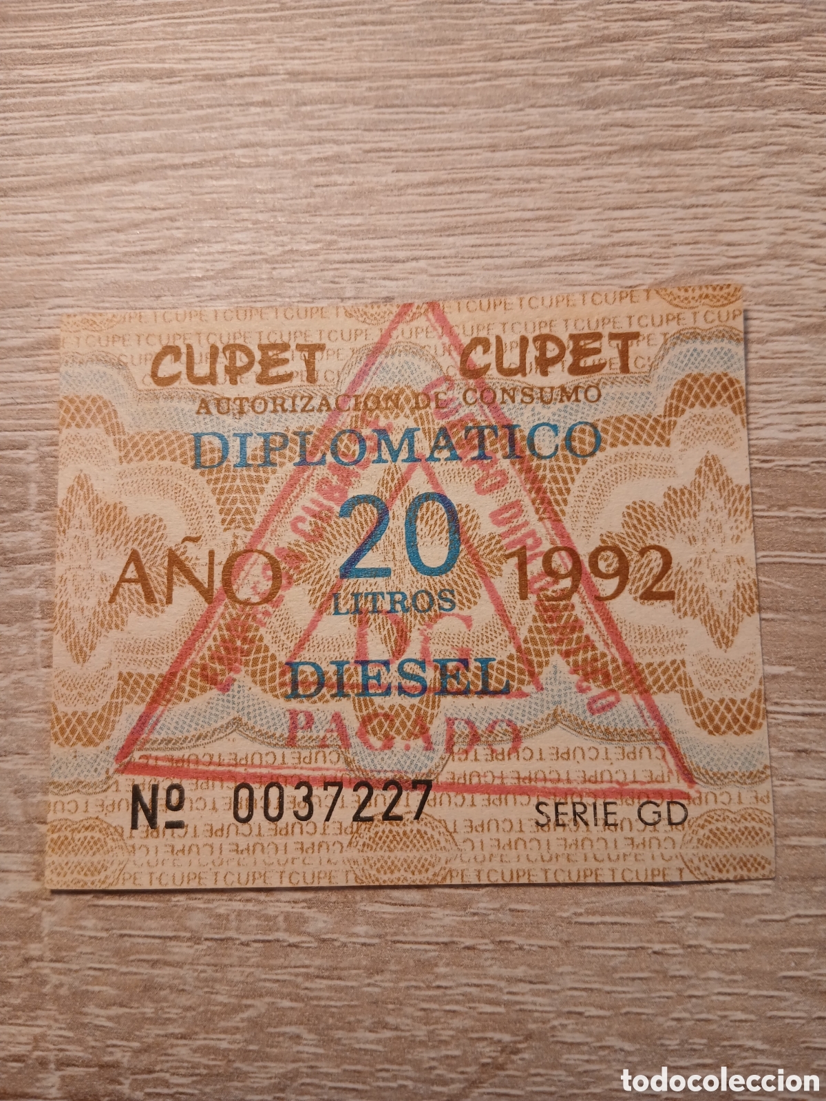 Material numism&aacute;tico: L14B4.Bono para combustible - Foto 1