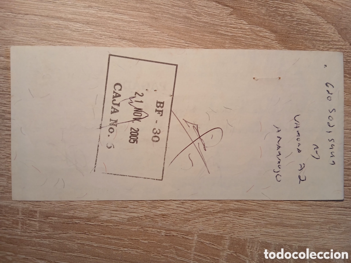 Material numism&aacute;tico: L22B5.Cheque BFI(Banco Financiero Internacional) - Foto 2