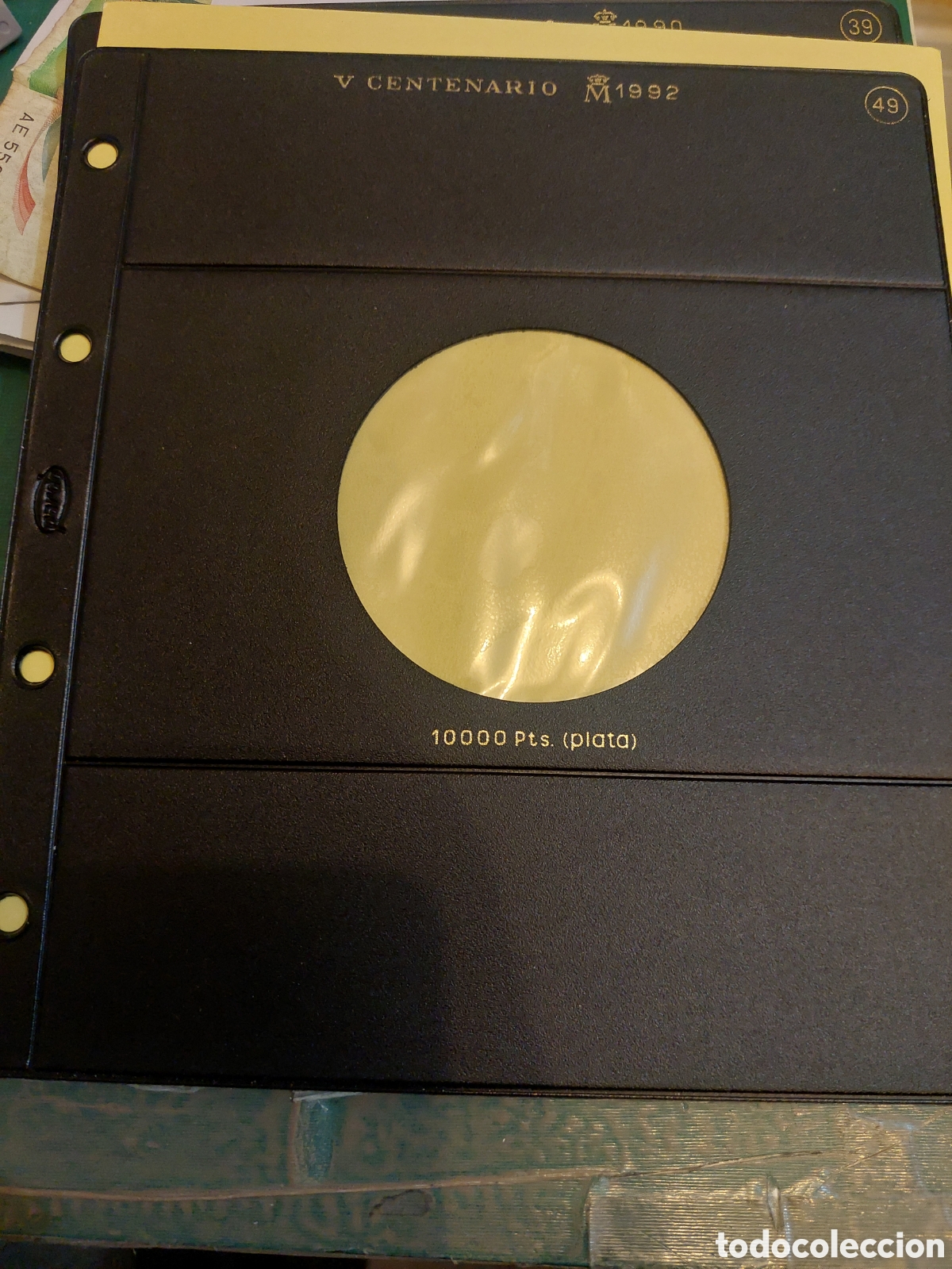 Material numism&aacute;tico: 49 CINCUENTIN 10.000 PESETAS V CENTENARIO 1992 - Foto 1