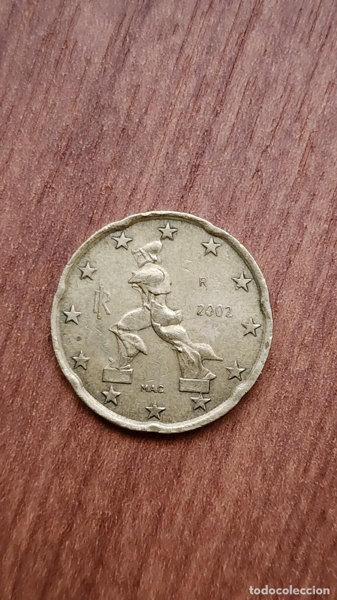Material numism&aacute;tico: Moneda de 20 c&eacute;ntimos de 2002 Italiana - Foto 1