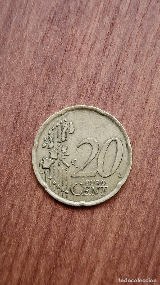 Material numism&aacute;tico: Moneda de 20 c&eacute;ntimos de 2002 Italiana - Foto 2