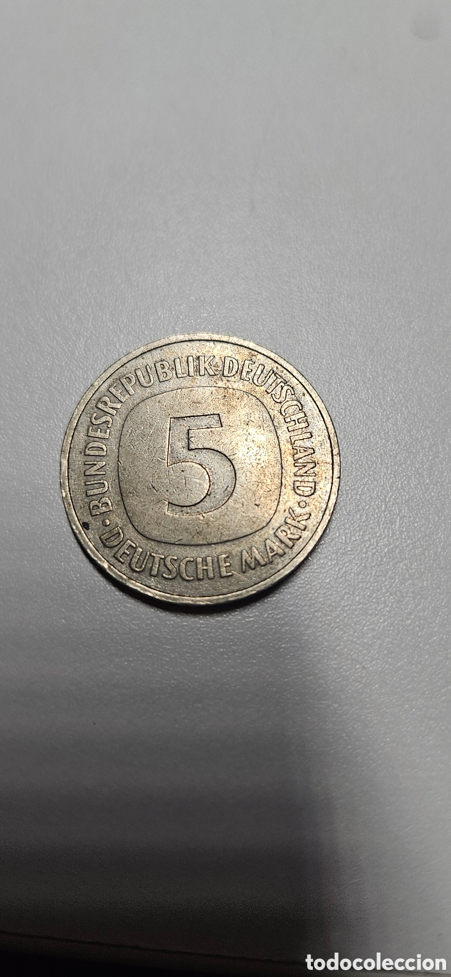 Material numism&aacute;tico: Moneda de 5 Marcos Alemanes de 1975 - Foto 2