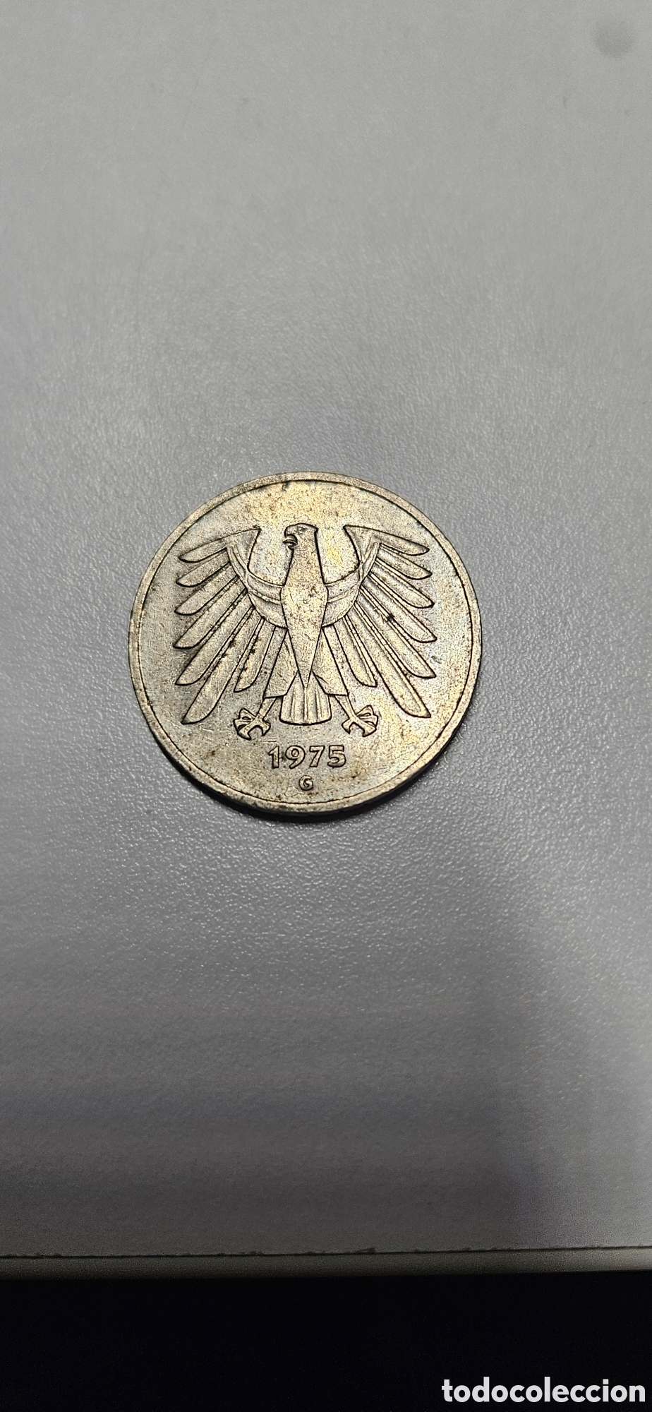 Material numism&aacute;tico: Moneda de 5 Marcos Alemanes de 1975 - Foto 1