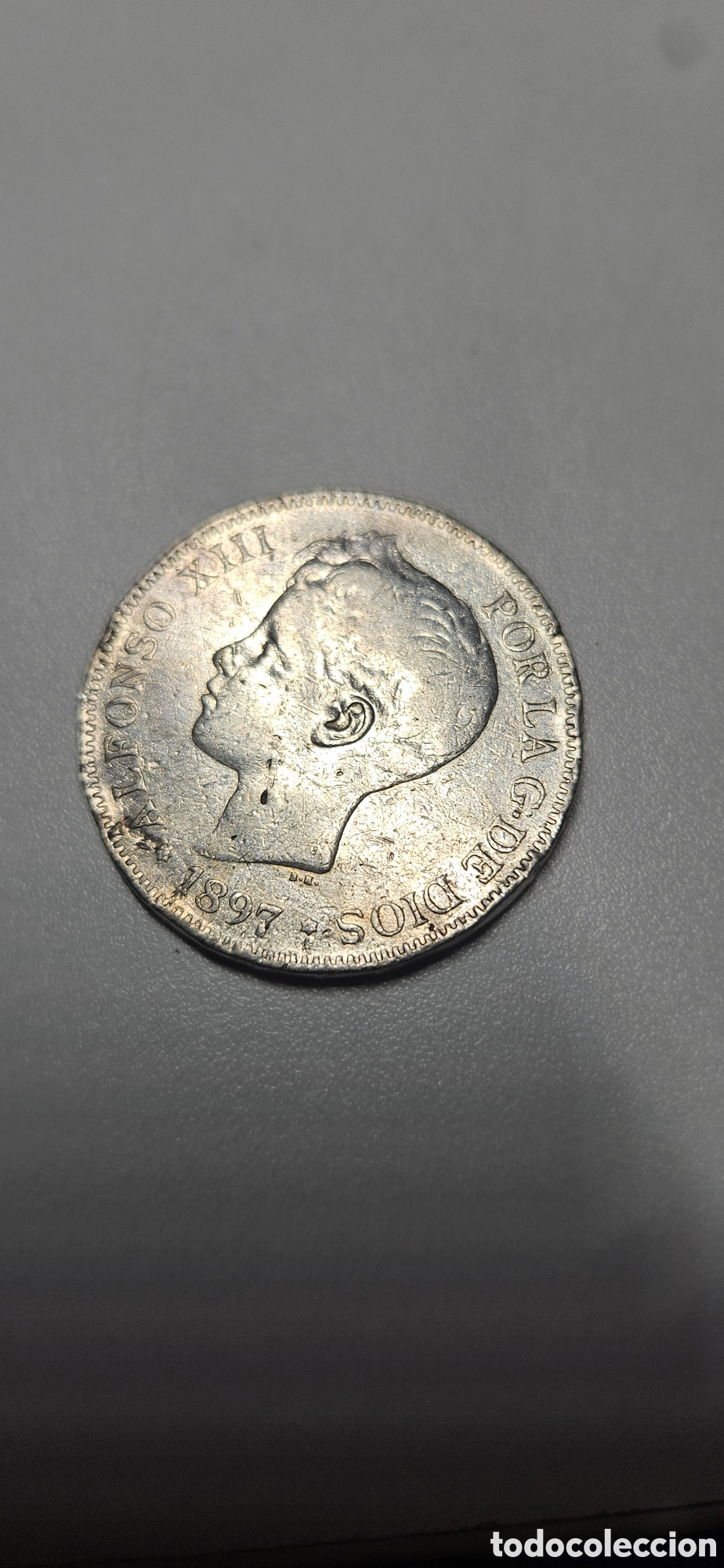 Material numism&aacute;tico: Moneda 5 pesetas Alfonso XIII 1987 - Foto 1