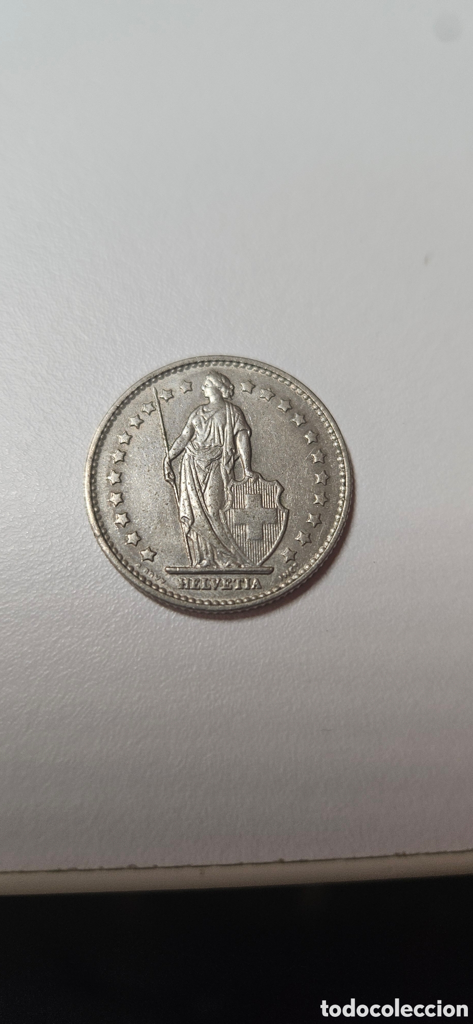 Material numism&aacute;tico: Moneda de 1 Franco Suizo 1969 - Foto 1