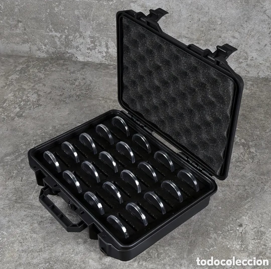 Material numism&aacute;tico: Malet&iacute;n de seguridad para monedas. Nuevo - Foto 3