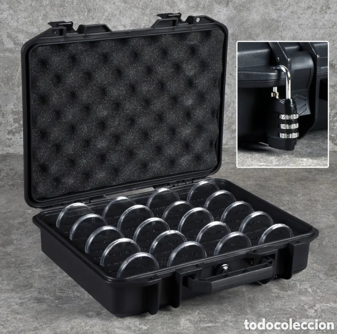 Material numism&aacute;tico: Malet&iacute;n de seguridad para monedas. Nuevo - Foto 1