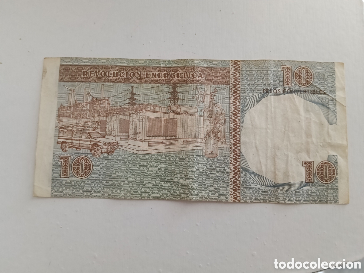 Material numism&aacute;tico: Billete 10 d&oacute;lares (CUC) cuba 2022 - Foto 2