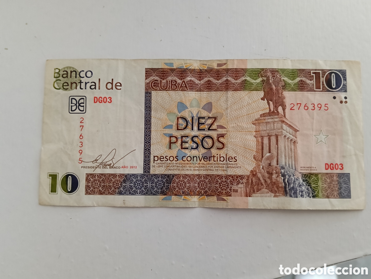 Material numism&aacute;tico: Billete 10 d&oacute;lares (CUC) cuba 2022 - Foto 1